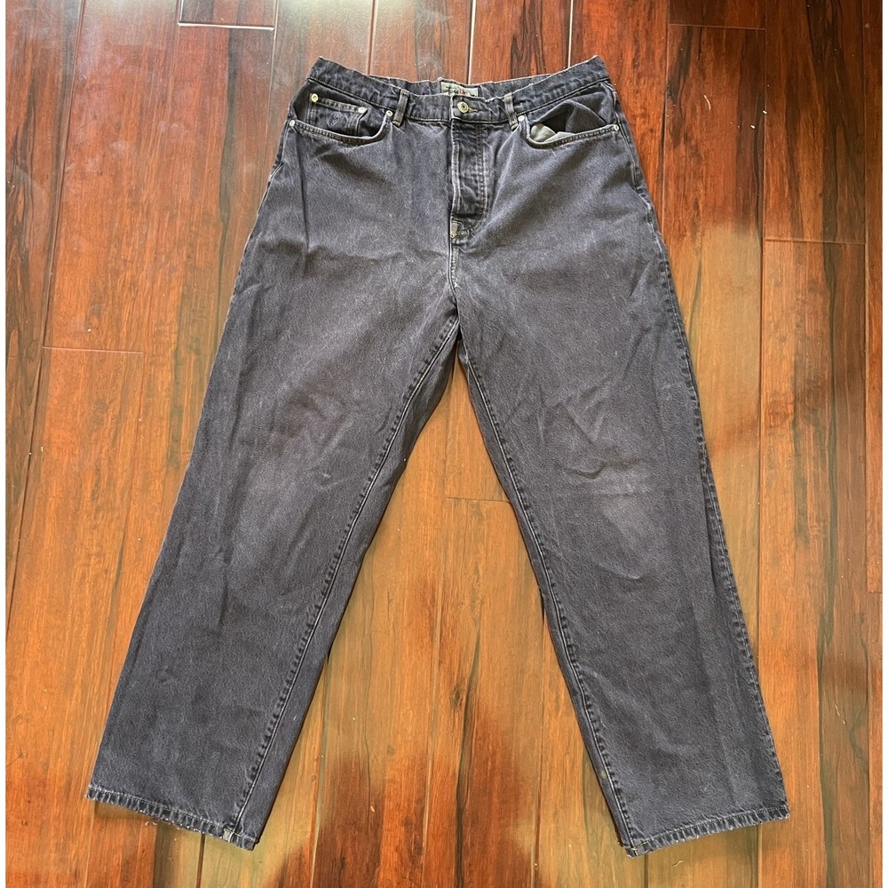 Stussy "Big Ol" Jeans Indigo Wash Baggy Denim Men's Size 33W x 31L Preowned